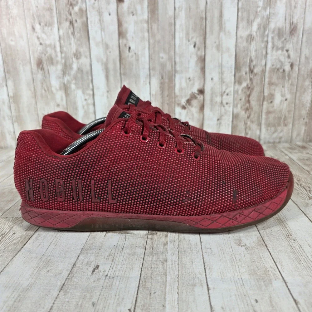 NOBULL Red Mesh CrossFit Training Gym Shoes Men's US 13 EU 47.5